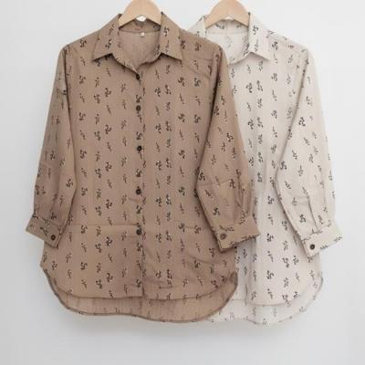 شومیز مانتو طرح گل گچی