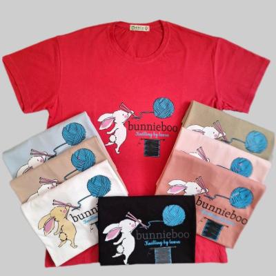 لطفا قبل از ثبت سفارش موجودی بگیرین تیشرت زنانه نخ پنبه طرح خرگوش