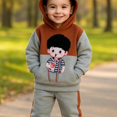 ست هودی شلوار پسر مو فرفری