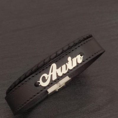دستبند چرم مردانه