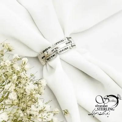 انگشتر (حلقه) نقره مردانه با عیار925 کد 20261