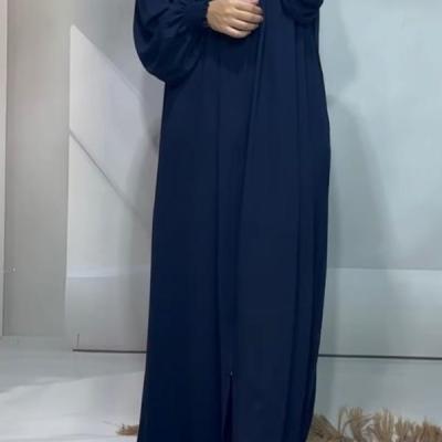 رویه زنانه کرپ مدل مانتو عبایی چین دار زیپ دار