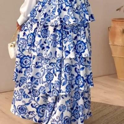 دامن طبقه ای مدل ملینا