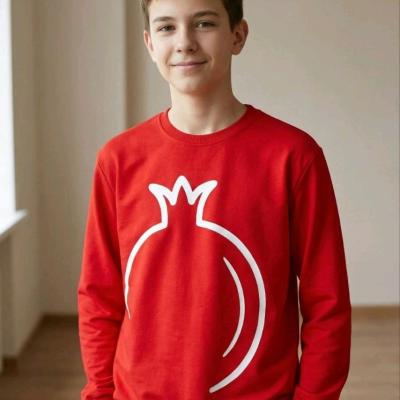 بلوز دورس پنبه اناری نوجوانان (مناسب دختر و پسر)