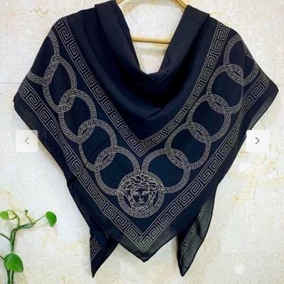 روسری حریر مشکی