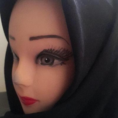 روسری نخی مشکی