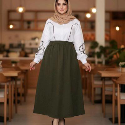 ست شومیز دامن سایز بزرگ غنچه