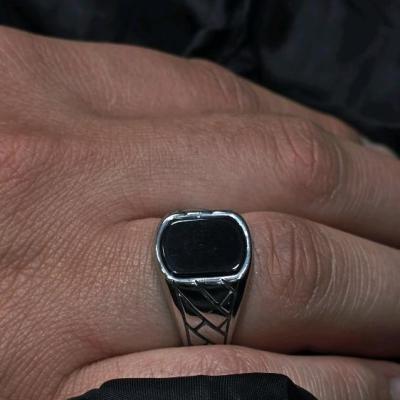 انگشتر مردانه استیل