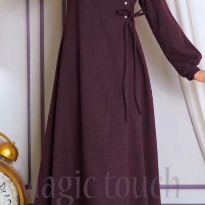 رویه زنانه مخمل مدل مانتو بلند شیک مخمل کبریتی