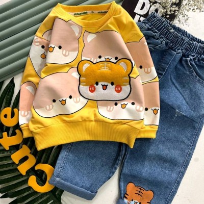 ست بلوز دورس دونخ لاکرادار اعلا و شلوار جین 400 گرم اعلا ببری گلدوزی-150031