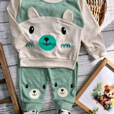 بلوز شلوار کبریتی طرح خرس