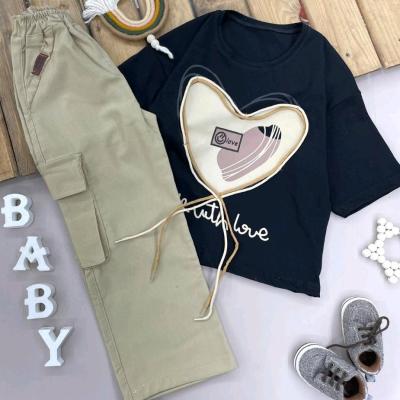 ست کراپ شلوار دخترانه