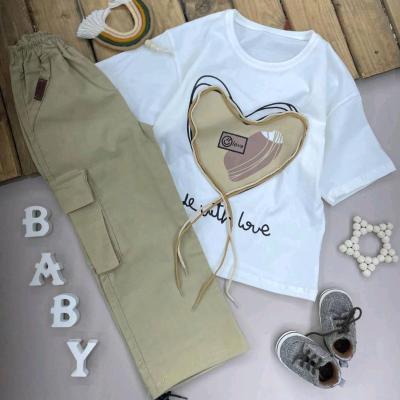 ست کراپ شلوار دخترانه