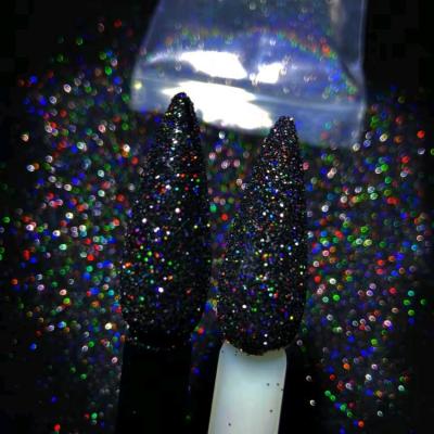 شوگر ناخن مشکی هولوگرامی-154587