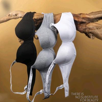 ست اسفنجی کم لایه نخی طرح دولایه VICTORIA SECRET (صادراتی )