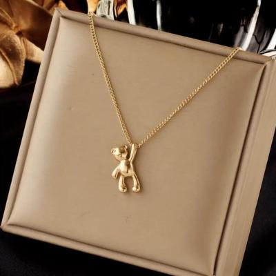 گردنبند استیل طرح تدی