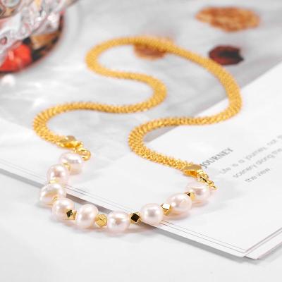 گردنبند نقره و مروارید پرورشی