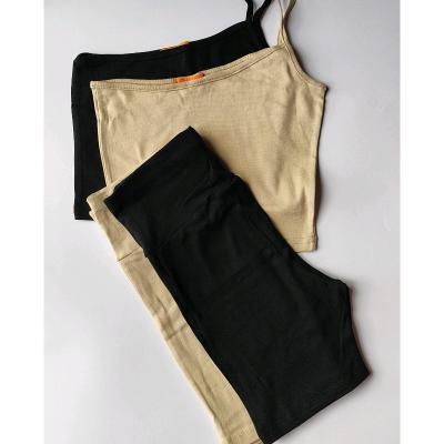 ست کراپ و شلوارک باشگاهی