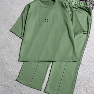 مانتو شلوار زنانه نخی مدل دو نایک-155064