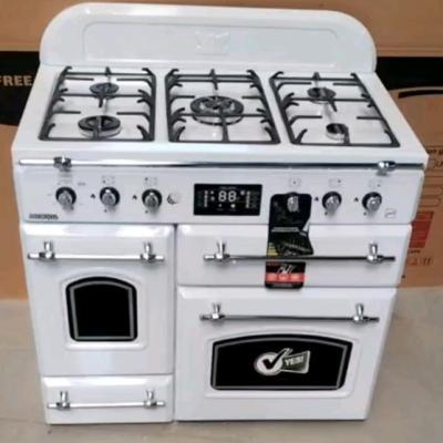 اجاق گاز کابینتی طرح فر 5 شعله صفحه لعابی