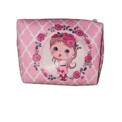 کیف جاکلیدی چرم دخترک گل فروش