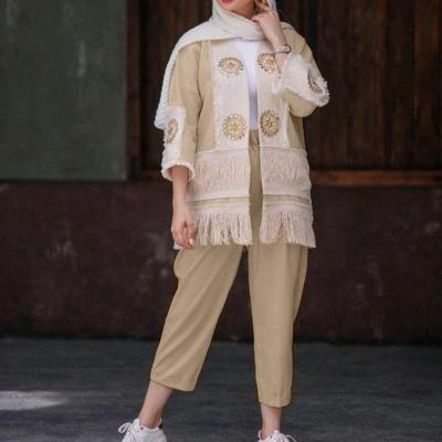 ست مانتو شلوار لنین نچرال