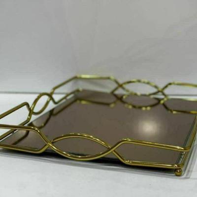 سینی کف آینه ای مدل کمانی