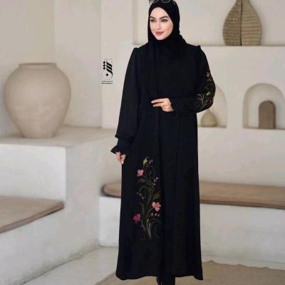 پیراهن زنانه مدل پیراهن عبایی گلدوزی الیزه