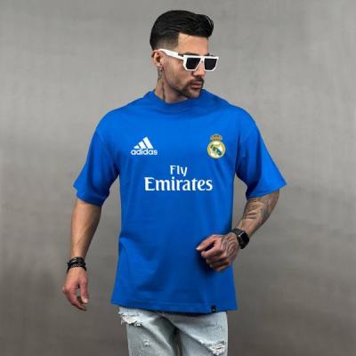 تیشرت تیم فوتبال لباس رئال مادرید رنگ آبی کاربنی