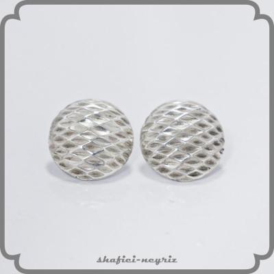 گوشواره نقره زنانه طرح تراش