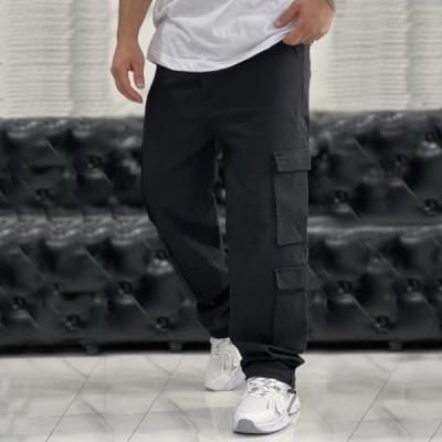 شلوار کارگو مردانه نیل نخ رنگ مشکی