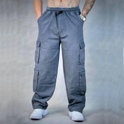 شلوار کارگو مردانه نیل نخ رنگ طوسی