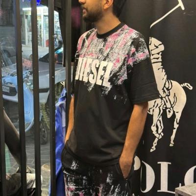 تیشرت شلوارک دیزل آبرنگی