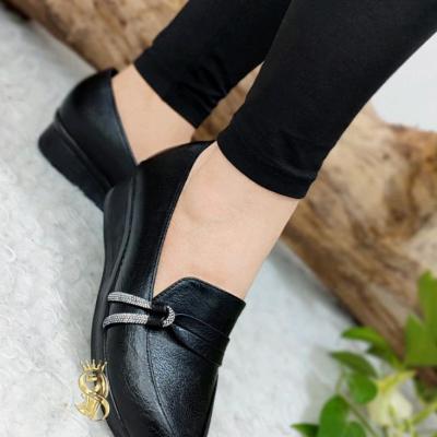 کفش زنانه بزرگ پا طبی سایز 36 تا 43 کفش طبی مجلسی کفش پاشنه یسره نیلی