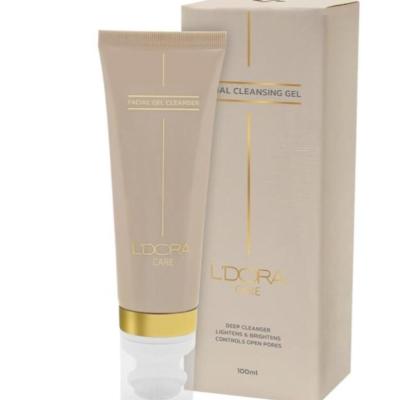 ژل شستشوی صورت حاوی عصاره ویتیس وینیفرا ماساژوردار لدورا کر 100 میلی ل