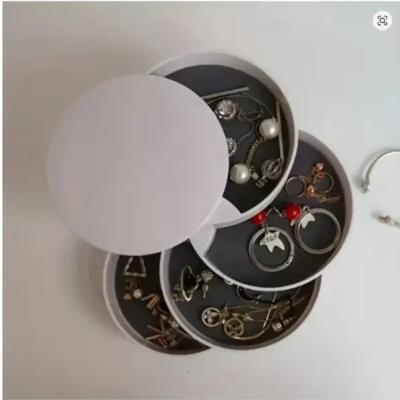 جای بدلیجات 4 طبقه چرخشی استوانه‌ای زیبا و مقاوم در سه رنگ