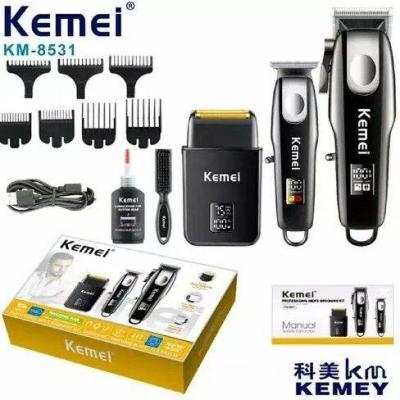 خط زن و حجم زن و شیور 3 قلو Kemei