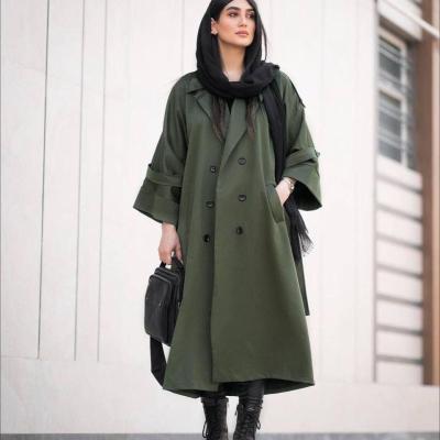 بارانی کتان تی سی آستردار مدل آنوشا - کد 4113