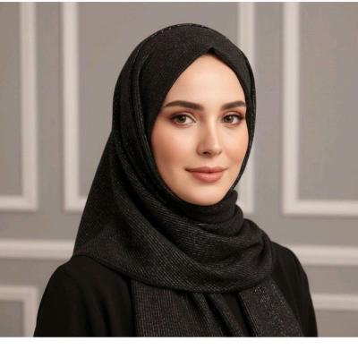 شال مشکی زری دار زنانه