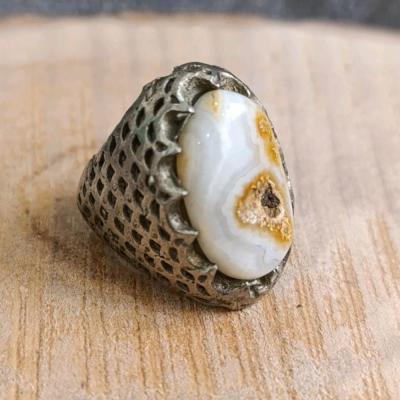 انگشتر مردانه نگین سلیمانی کهنه نایاب