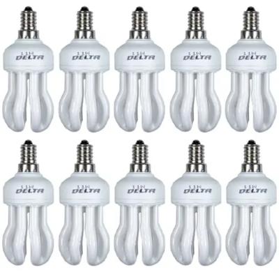 لامپ کم مصرف 11 وات دلتا مدل اتحاد پایه E14 بسته 10 عددی