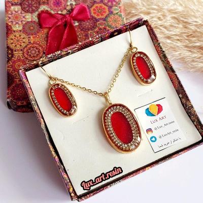 نیم ست زیبا نگین دار