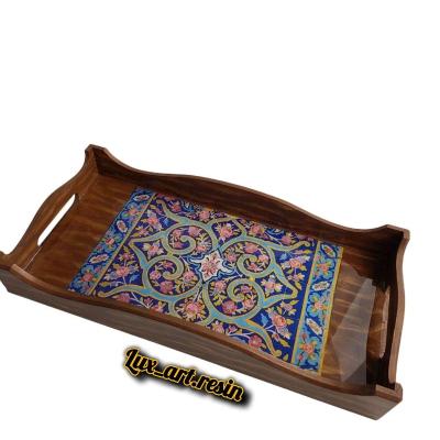 سینی چوبی طرح سنتی