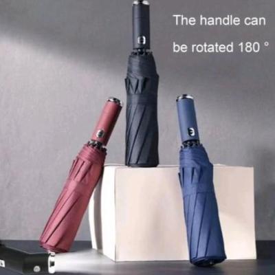 چتر تاشو فول اتومات 20فنر فایبرگلاس پارچه زخیم چراغ قوه دار وارداتی