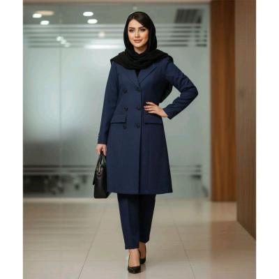 مانتو شلوار اداری ساده 6 دکمه