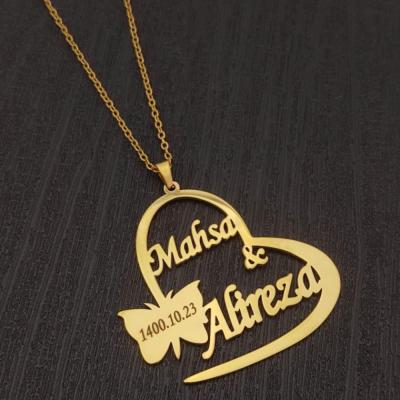 گردنبند با اسم و تاریخ سفارشی