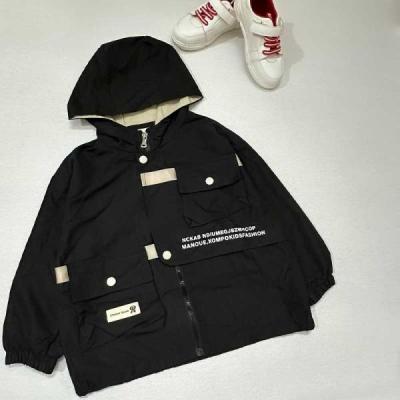 سویشرت بچه گانه آستردار مشکی طرح بارانی