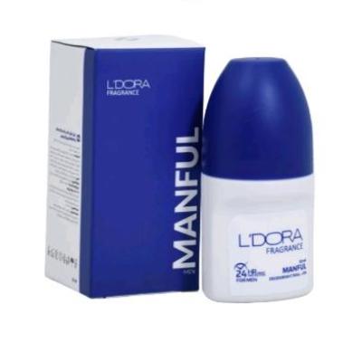 دئودورانت رولی مردانه مدل MANFUL لدورا فرگرنس 50 میلی‌لیتر