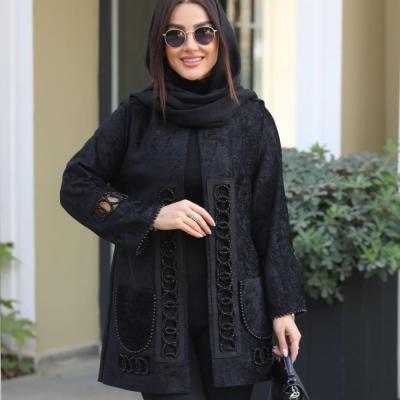 کت یقه گرد مخمل مدل المپیاد