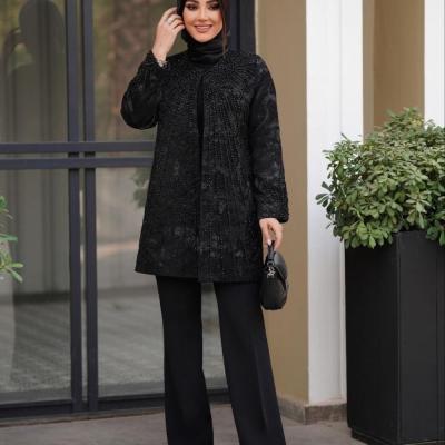 کت پتینه مخمل مدل عنکبوتی